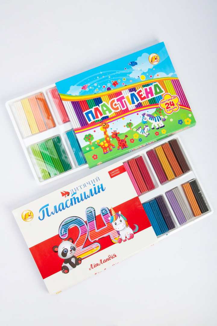Пластилін 24 кольори, 370 г